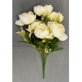 Mini Peony Bouquet Ivory 12"